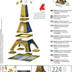 Ravensburger Eiffeltoren - 3D Puzzel Gebouw Van 216 Stukjes -Puzzels Verfijnd Winkel 550x809 1