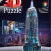Ravensburger Empire State Building Night Edition - 3D Puzzel Gebouw Van 216 Stukjes