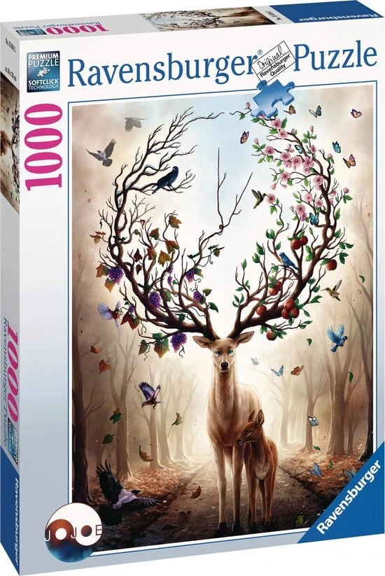 Ravensburger Puzzel Fantasydeer - Legpuzzel - 1000 Stukjes 5 Ravensburger Puzzel Fantasydeer - Legpuzzel - 1000 Stukjes - Afbeelding 5