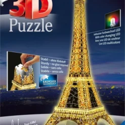 Ravensburger Eiffeltoren Night Edition- 3D Puzzel Gebouw - 216 Stukjes