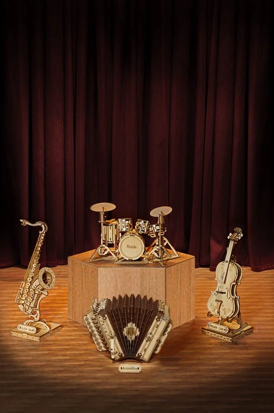 Robotime DIY 3D Houtenpuzzel Muziekinstrument Cello, TG411, 7x7x20cm - 6946785116809 5 Robotime DIY 3D Houtenpuzzel Muziekinstrument Cello, TG411, 7x7x20cm - 6946785116809 - Afbeelding 5