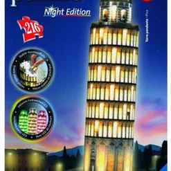 Ravensburger Toren Van Pisa 3D Puzzel Night Edition - 216 Stukjes -Puzzels Verfijnd Winkel 550x833
