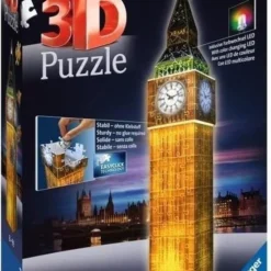 Ravensburger Big Ben Night Edition- 3D Puzzel Gebouw - 216 Stukjes -Puzzels Verfijnd Winkel 550x836