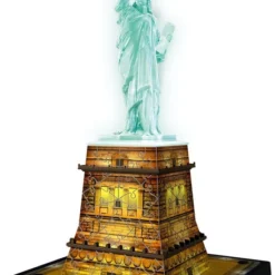 Ravensburger Statue Of Liberty Night Edition- 3D Puzzel Gebouw - 108 Stukjes -Puzzels Verfijnd Winkel 550x839